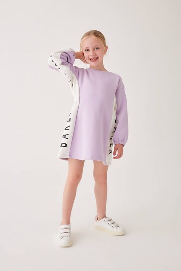 Baker by Ted Baker Purple Panel Sweat Dress