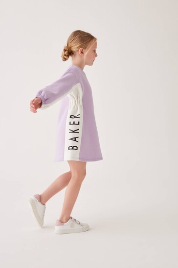 Baker by Ted Baker Purple Panel Sweat Dress