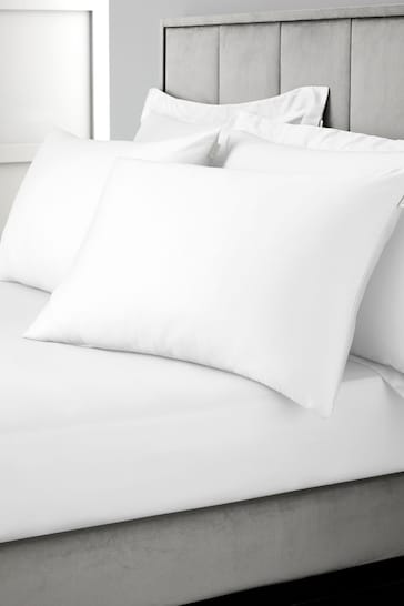 Bianca White 400 Thread Count Cotton Sateen Pair Pillowcases