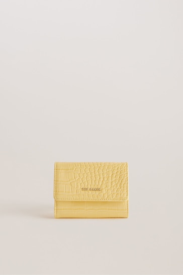 Ted Baker Yellow Conilya Croc Effect Purse