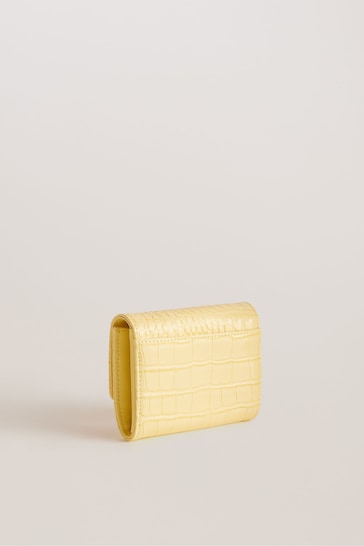 Ted Baker Yellow Conilya Croc Effect Purse