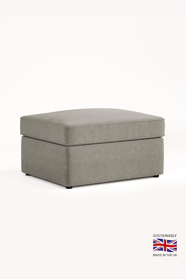 Jay-Be Brushed Twill Smoke Grey Brushed Twill Linen Footstool Bed