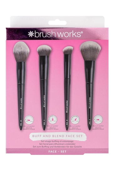 Brush Works Buff and Blend Face Makeup Brush Set