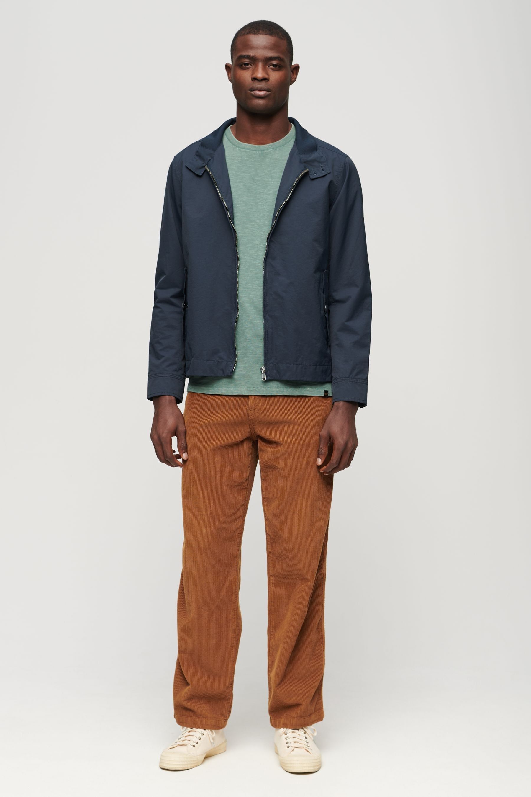 Buy Superdry Blue Merchant Harrington Jacket from the Next UK online shop