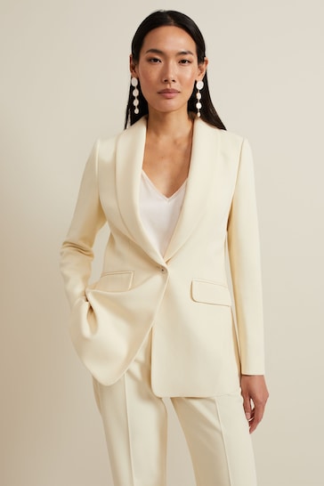 Phase Eight Yellow Alexis Shawl Collar Suit Jacket