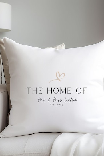 Personalised New Home Cushion by Koko Blossom