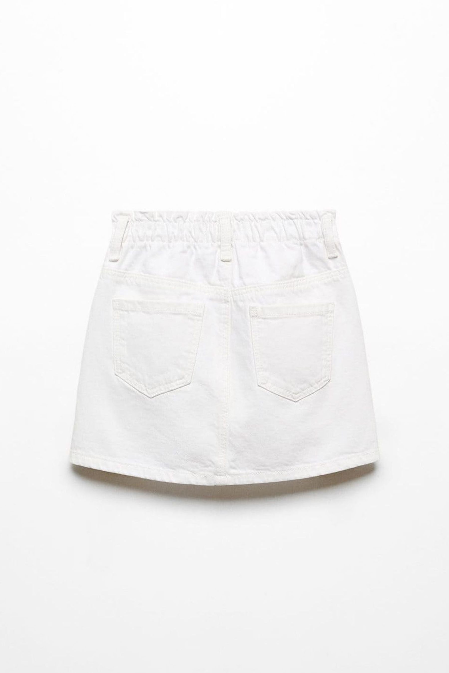 Buy Mango White Paperbag 100 Cotton Denim Skirt from the Next UK online shop