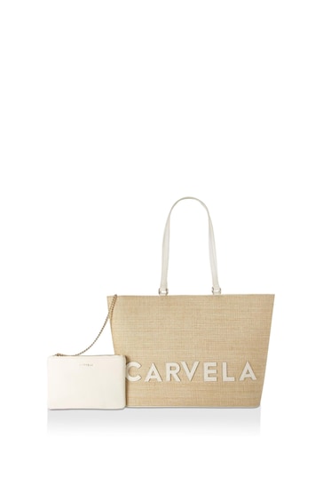 Carvela Cream Frame Winged Shopper Bag