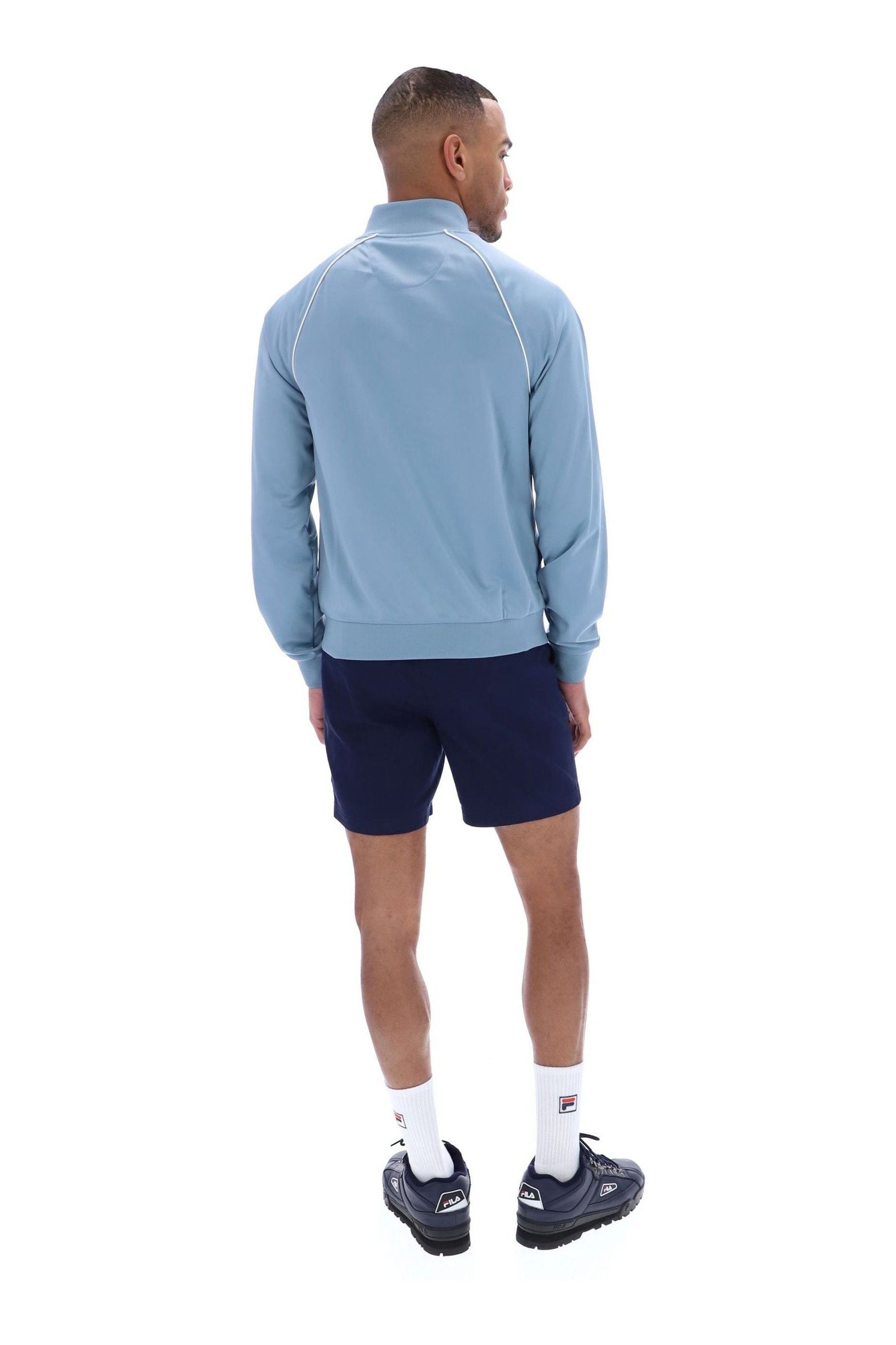 Fila Blue Tristan Track Top With Piping Detail