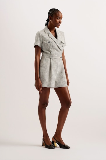 Ted Baker Cream Osamud Tailored Playsuit