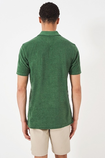 Crew Clothing Company Dark Green Plain Cotton Classic Polo Shirt