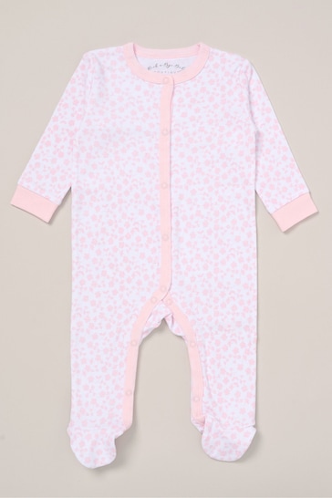 Rock-A-Bye Baby Boutique Pink Printed All in One Cotton 5-Piece Baby Gift Set