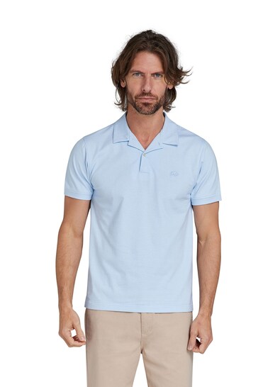 Raging Bull Blue Feeder Stripe Jersey Polo Shirt