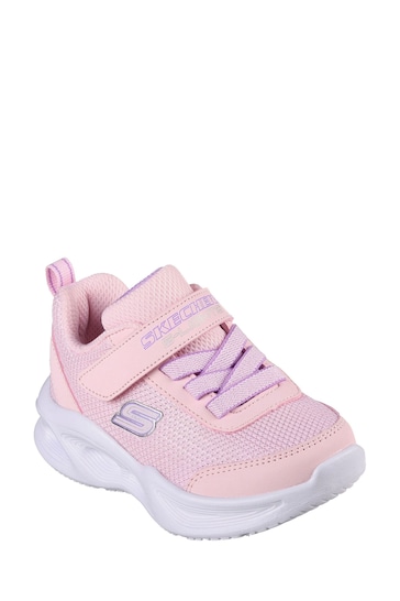 Skechers Pink Sola Glow Stretch Lace Trainers