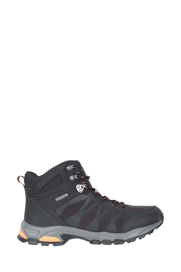 Mountain Warehouse Black Mens Trekker II Waterproof Softshell Walking Boots