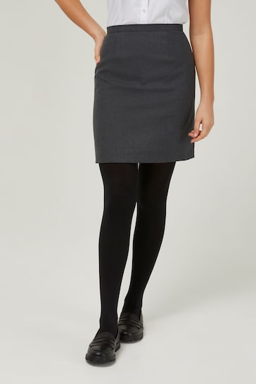 Trutex Grey 20" Back Vent School Skirt (11-17 Yrs)