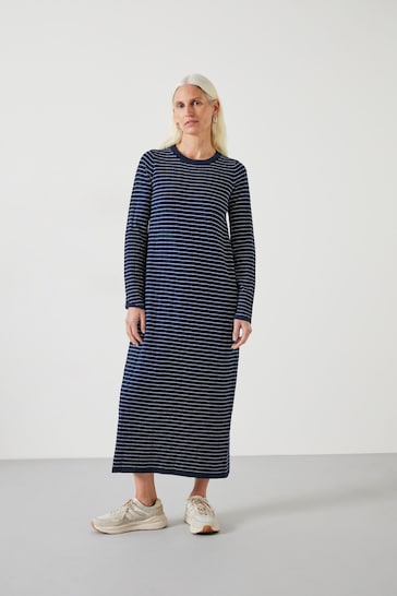 Hush Blue Dixie Striped Knitted Dress