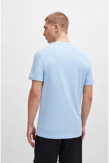 BOSS Blue Large Chest Logo T-Shirt