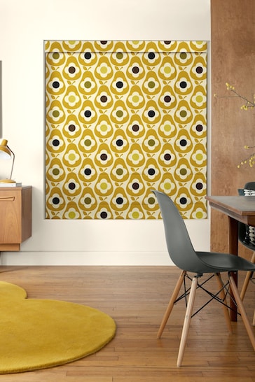 Orla Kiely Yellow Multi Pear Made to Measure Roman Blind