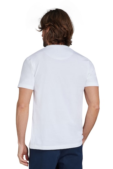 Raging Bull Classic Woven Patch White T-Shirt