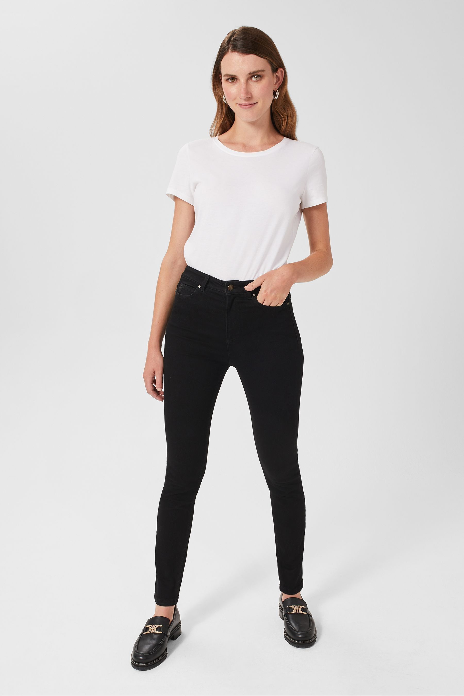 Buy Hobbs Black Petite Gia Jeans from the Next UK online shop