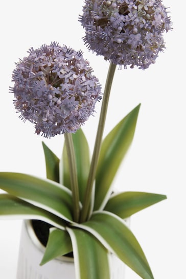 Lilac Purple Artificial Allium Plant