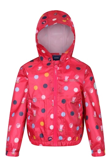 Regatta Pink Peppa Pig Muddy Puddle Waterproof Jacket