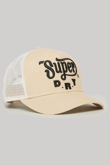 SUPERDRY Brown SUPERDRY Dirt Road Trucker Cap