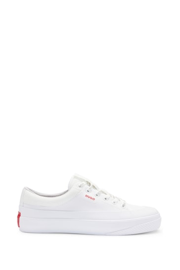 HUGO Low-Top White Trainers With Branded Laces