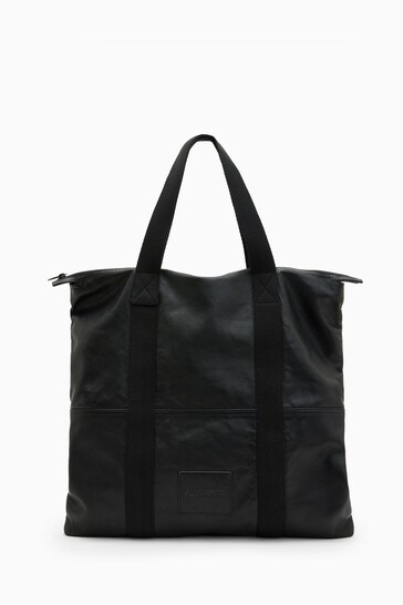 AllSaints Black Afan Tote Bag