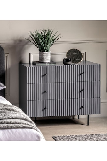Gallery Home Grey Tetouan 3 Drawer Chest