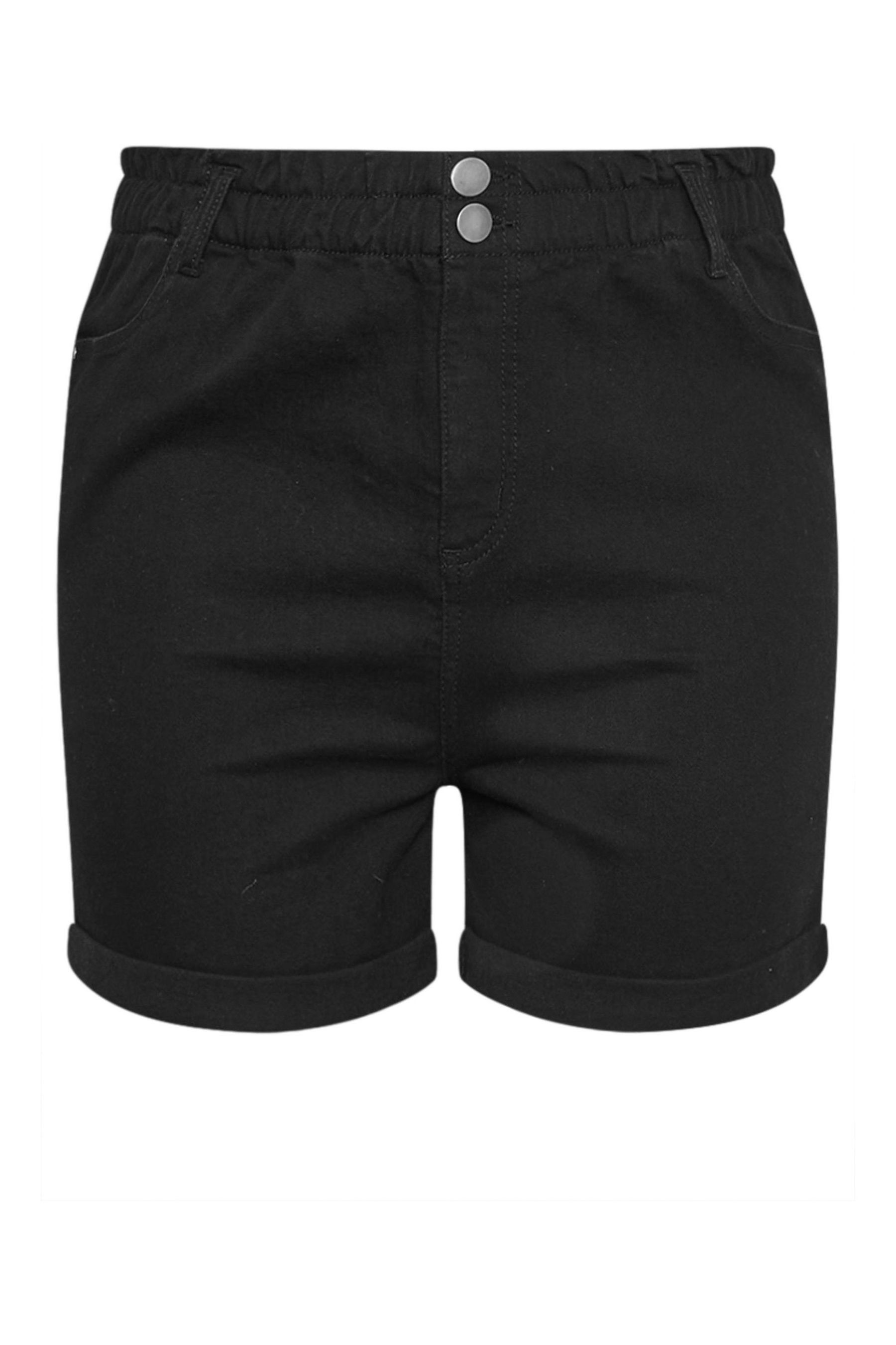Black denim shorts next cheap