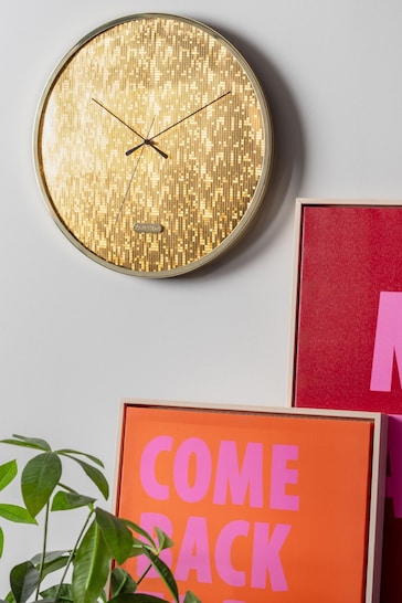 Karlsson Gold Bling Bling Wall Clock