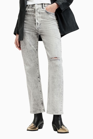 AllSaints Grey Edie Jeans