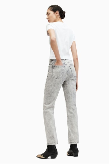 AllSaints Grey Edie Jeans