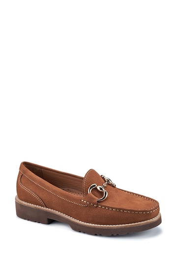 Hotter Brown Cove Slip-On Shoes