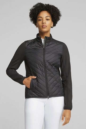 Puma Black Frost Golf Quilted Womens Jacket