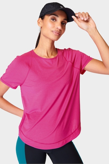 Sweaty Betty Beet Pink Breathe Easy T-Shirt