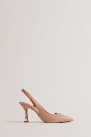 Ted Baker Pink Ariii High Heeled Slingback Pumps With Hardware
