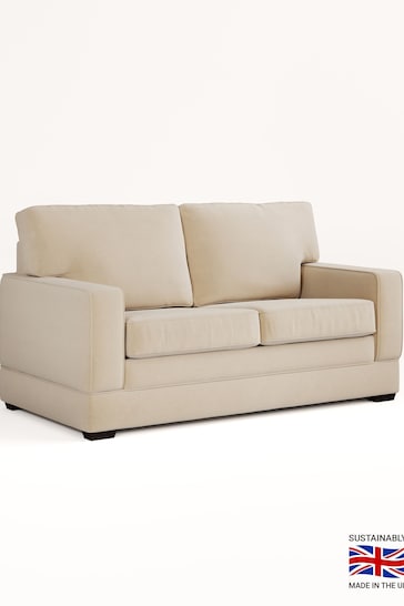 Jay-Be Brushed Twill Linen Cream Urban 2 Seater Sofa Bed