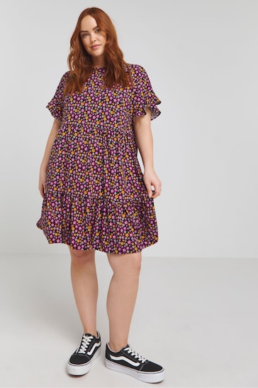 Simply Be Supersoft Smock Multi Dress