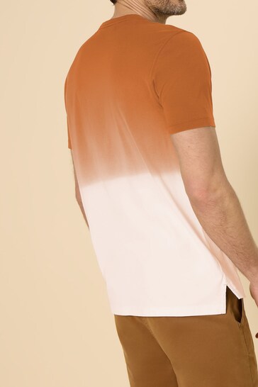 White Stuff Orange Abersoch Dip Dye T-Shirt