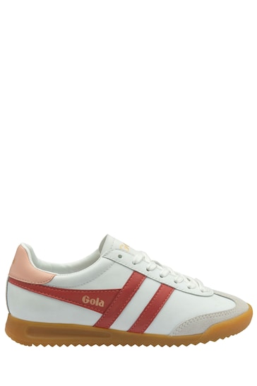 Gola White Ladies Tornado Lace-Up Trainers