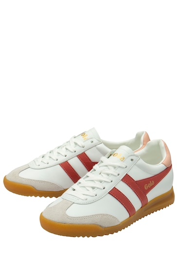 Gola White Ladies Tornado Lace-Up Trainers