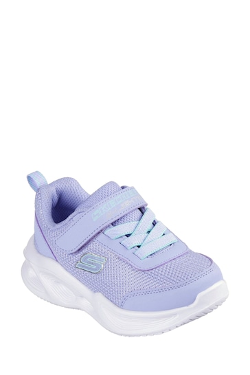 Skechers Blue Sola Glow Stretch Lace Trainers