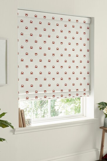 Sophie Allport White Crab Made to Measure Roman Blinds