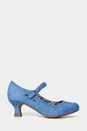 Joe Browns Blue Soft Microsuede Mary Janes Shoes