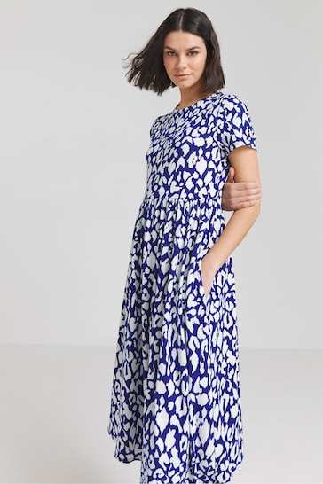 Simply Be Blue Supersoft Pocket Midi Dress
