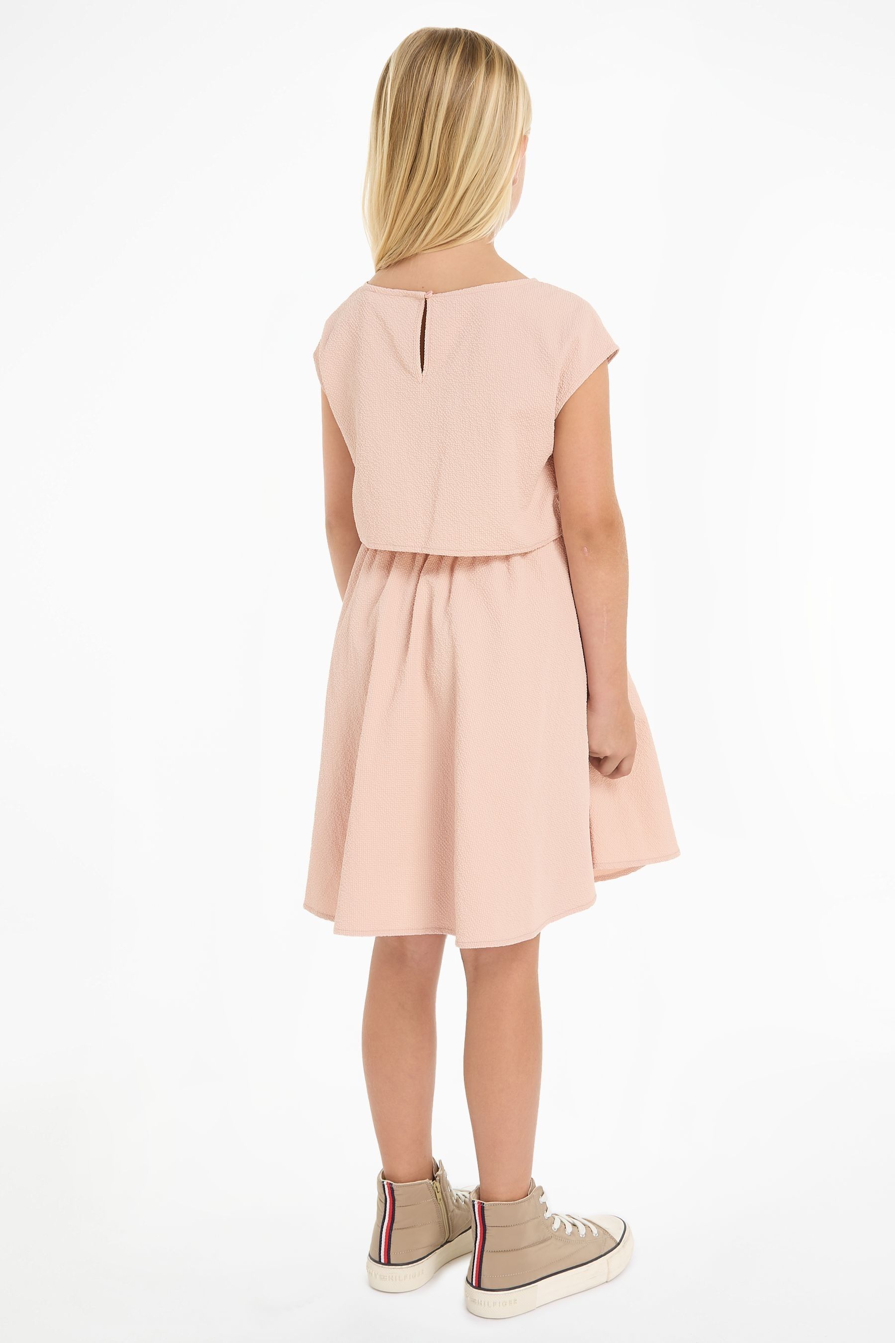 Buy Calvin Klein Cream Baby Seersucker Fit Flare Dress from the Next UK online shop