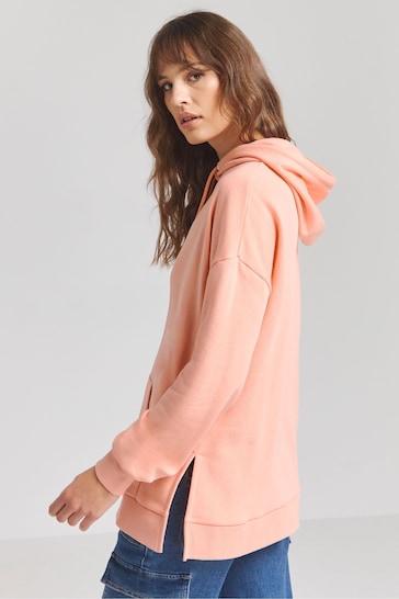 Simply Be Pink Longline Hooded Tunic